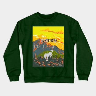 Bronco Built Wild - Yellow Sky Crewneck Sweatshirt